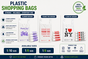 The available sizes are 1/10, 1/8, and 1/6, suitable for retail, grocery, restaurant, and takeout use.