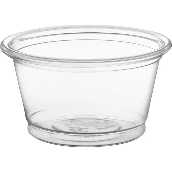 0.75oz. Clear Plastic Souffle Cup / Portion Cup - 2,500/Case