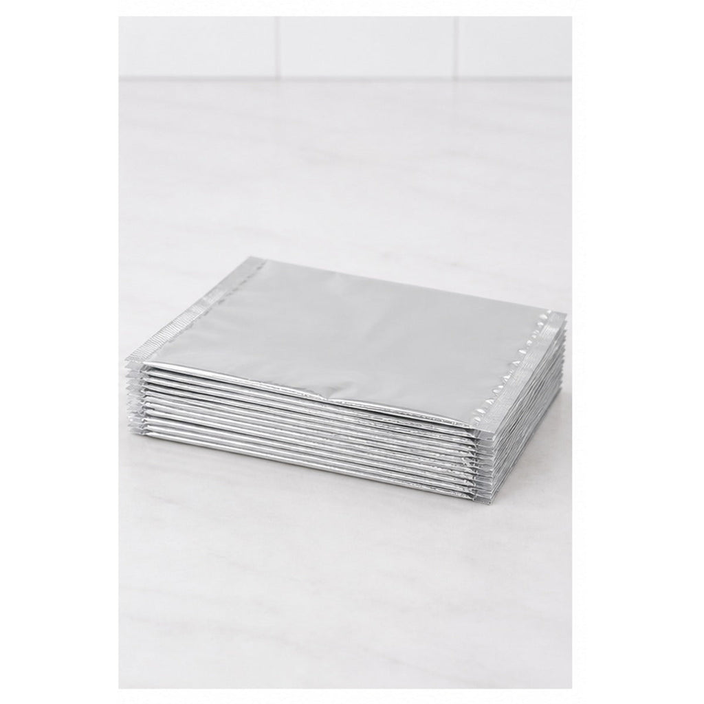 Stack of 1/2 BBQ foil bags - 500/Bags