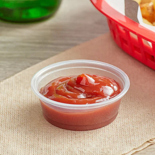 1.5oz. Clear Plastic Souffle Cup / Portion Cup Heavy Duty - 2,500/Case