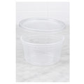 12 oz translucent deli soup container with lid