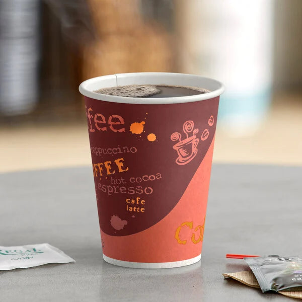 12oz Hot Cup Printed - 1,000/Case