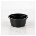 1.5 oz black plastic portion cup - 2,500/Case