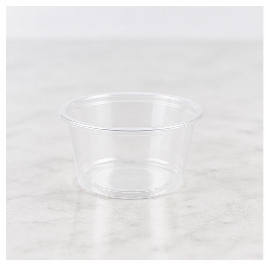 1.5oz. Clear Plastic Souffle Cup / Portion Cup Heavy Duty - 2,500/Case