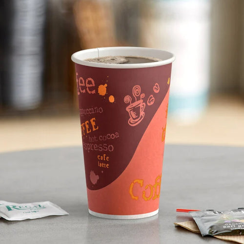 16oz Hot Cup Printed - 1,000/Case product photo