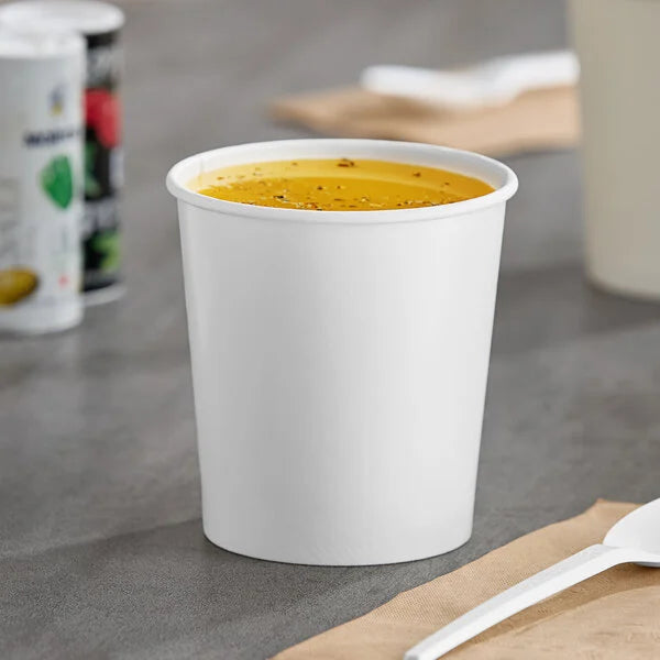 16oz. White Paper Cup - 500/Case