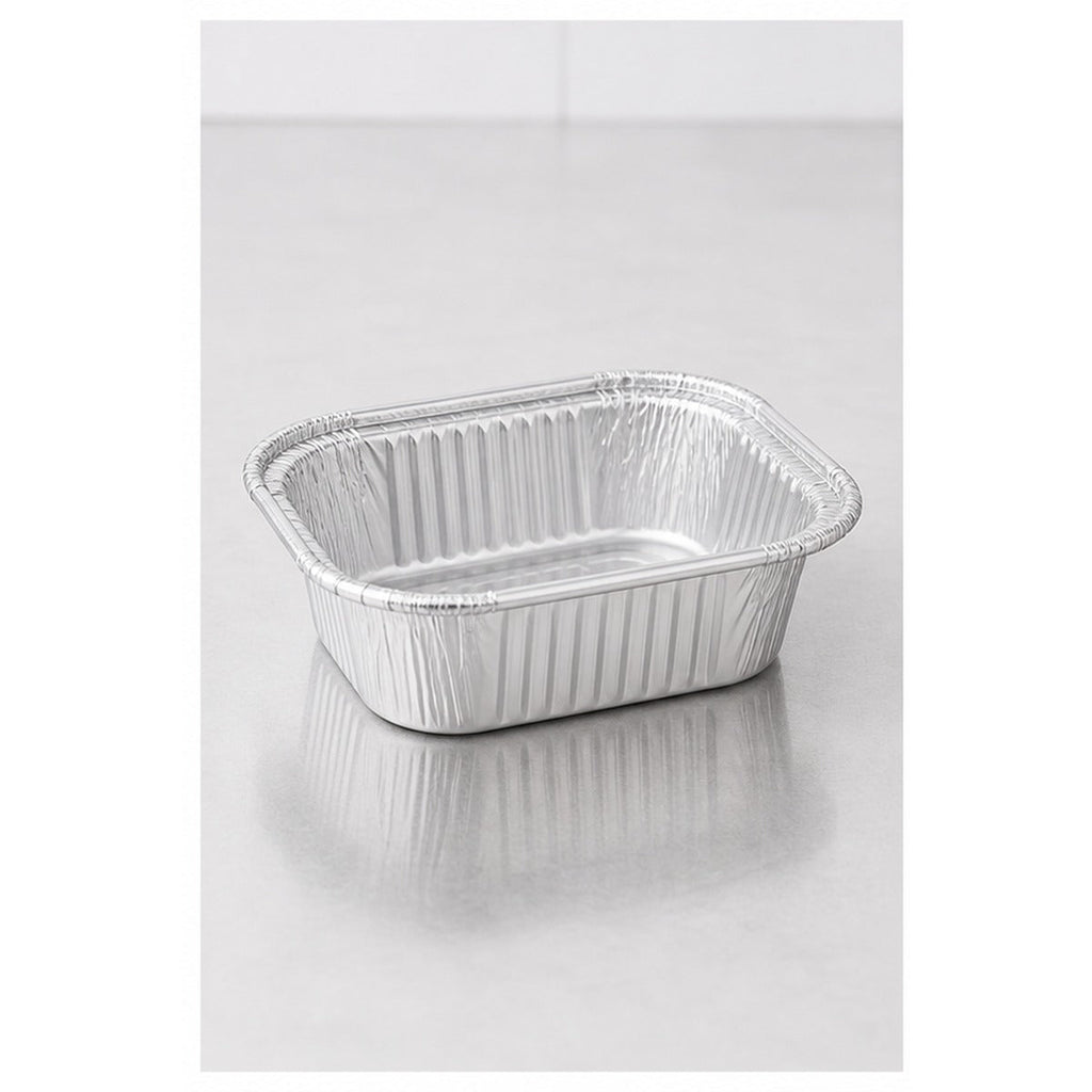 1 lb oblong foil take-out container - 1,000/Case