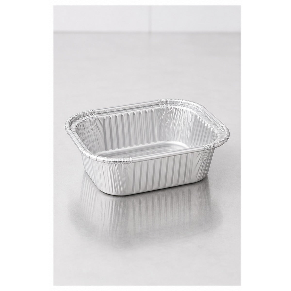 1 lb oblong foil take-out container - 1,000/Case