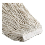 #24 Natural Cotton Cut End Wet Mop Head with 1" Headband – 12/Case