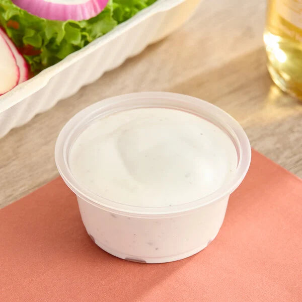 2oz. Clear Plastic Souffle Cup / Portion Cup Heavy Duty - 2,500/Case