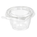 8 oz tamper-evident dessert cup with lid, 272 count case