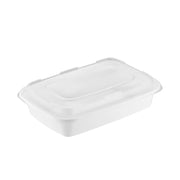 32oz Food Container w/ Lid White - 150/Case