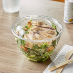 48oz. Clear Plastic Salad Bowl with Lid - 150/Case image 1 for NYC and Long Island restaurant supplies