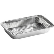4 lb. Oblong Aluminum Foil Take-Out Container - 150/Case