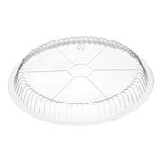 8" Clear Round Plastic Dome Lid - 500/Case