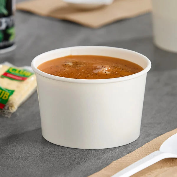 8oz. White Paper Cup - 500/Case