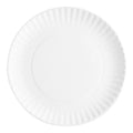 9" White Uncoated Paper Plate - 1,000/Case