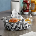12"x12" Black Check Deli Wrap Paper (basket Liner) - 5,000/Case