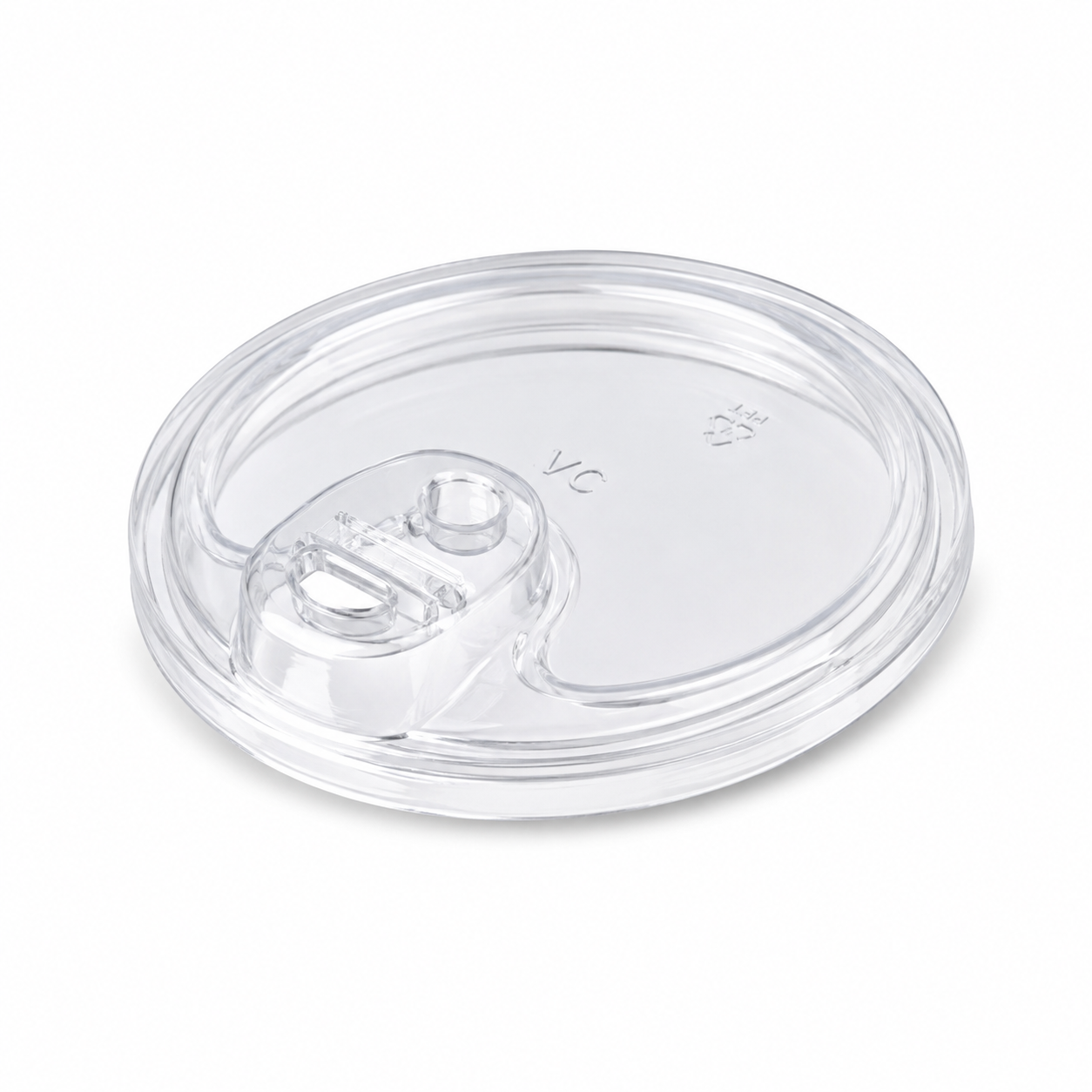 9-24 oz. Clear Strawless / Sip Lid - 1,000/Case