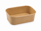 33oz Kraft Rectangular Food Container - 300/Case