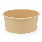 25 oz Round Kraft Food Container - 300/Case