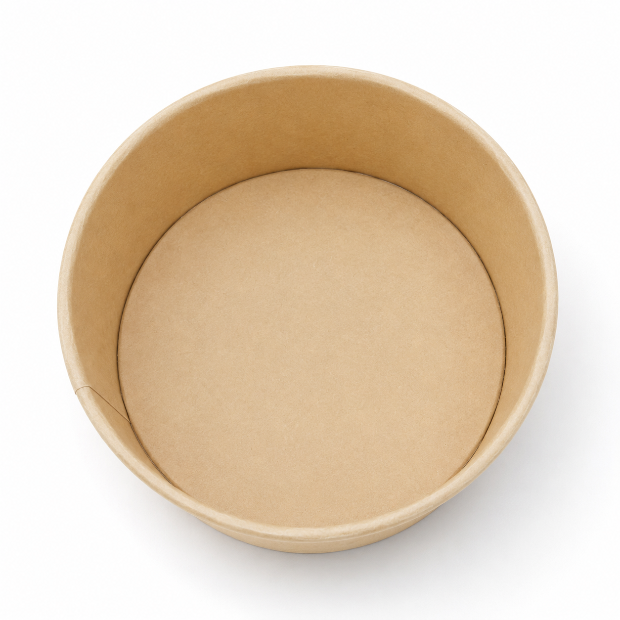 25 oz Round Kraft Food Container - 300/Case
