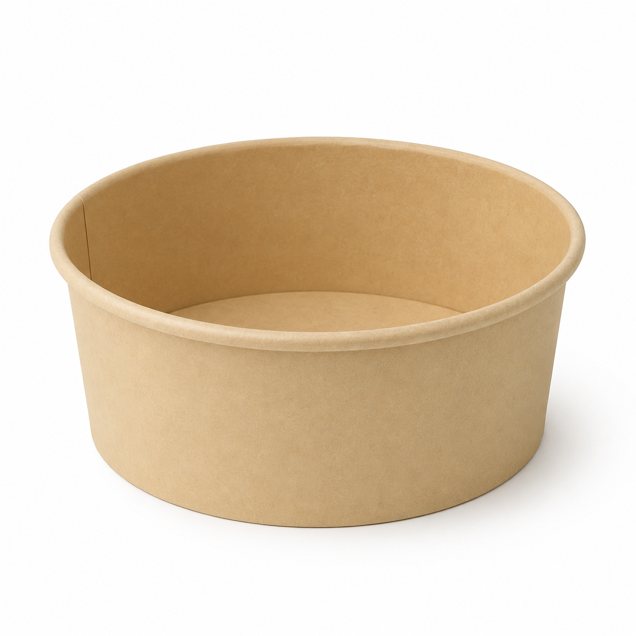 25 oz Round Kraft Food Container - 300/Case