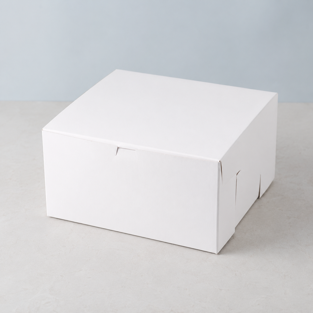 12" x 12" x 6" White Cake / Bakery Box - 50/Case