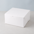 12" x 12" x 6" White Cake / Bakery Box - 50/Case