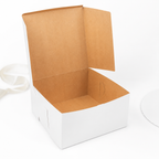 12" x 12" x 6" White Cake / Bakery Box - 50/Case