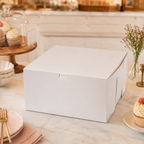 12" x 12" x 4" White Cake / Bakery Box - 100/Case