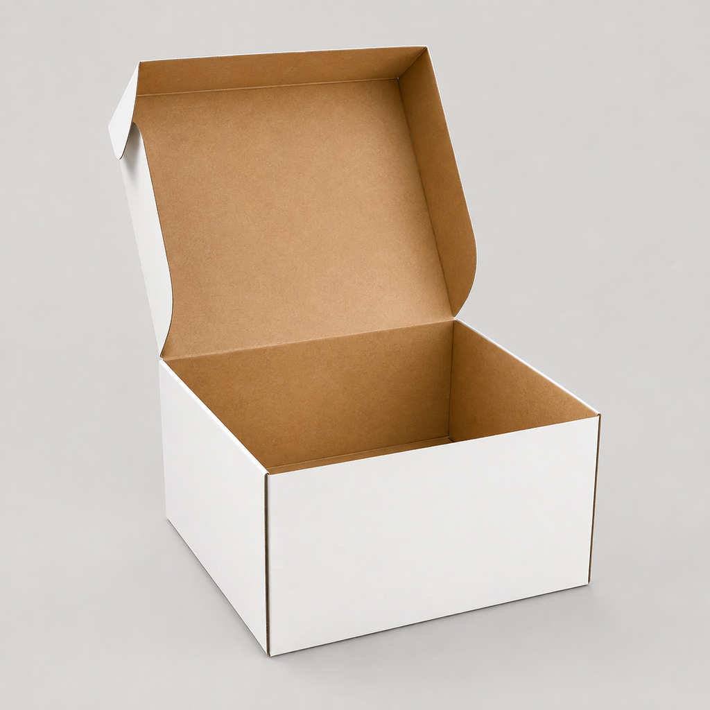10" x 10" x 5" White Cake / Bakery Box - 100/Case