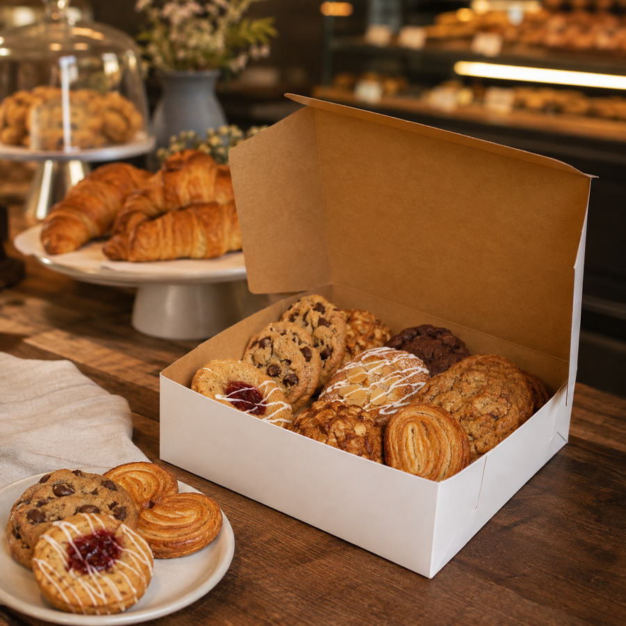 9" x 9" x 3" White Cake / Bakery Box - 250/Case