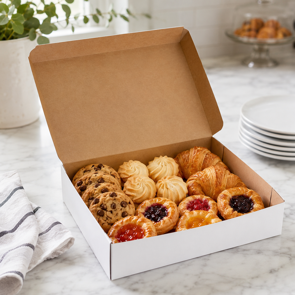 9" x 9" x 3" White Cake / Bakery Box - 250/Case