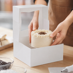 6" x 6" x 3" White Window Pie / Bakery Box / Cake Box - 200/Case