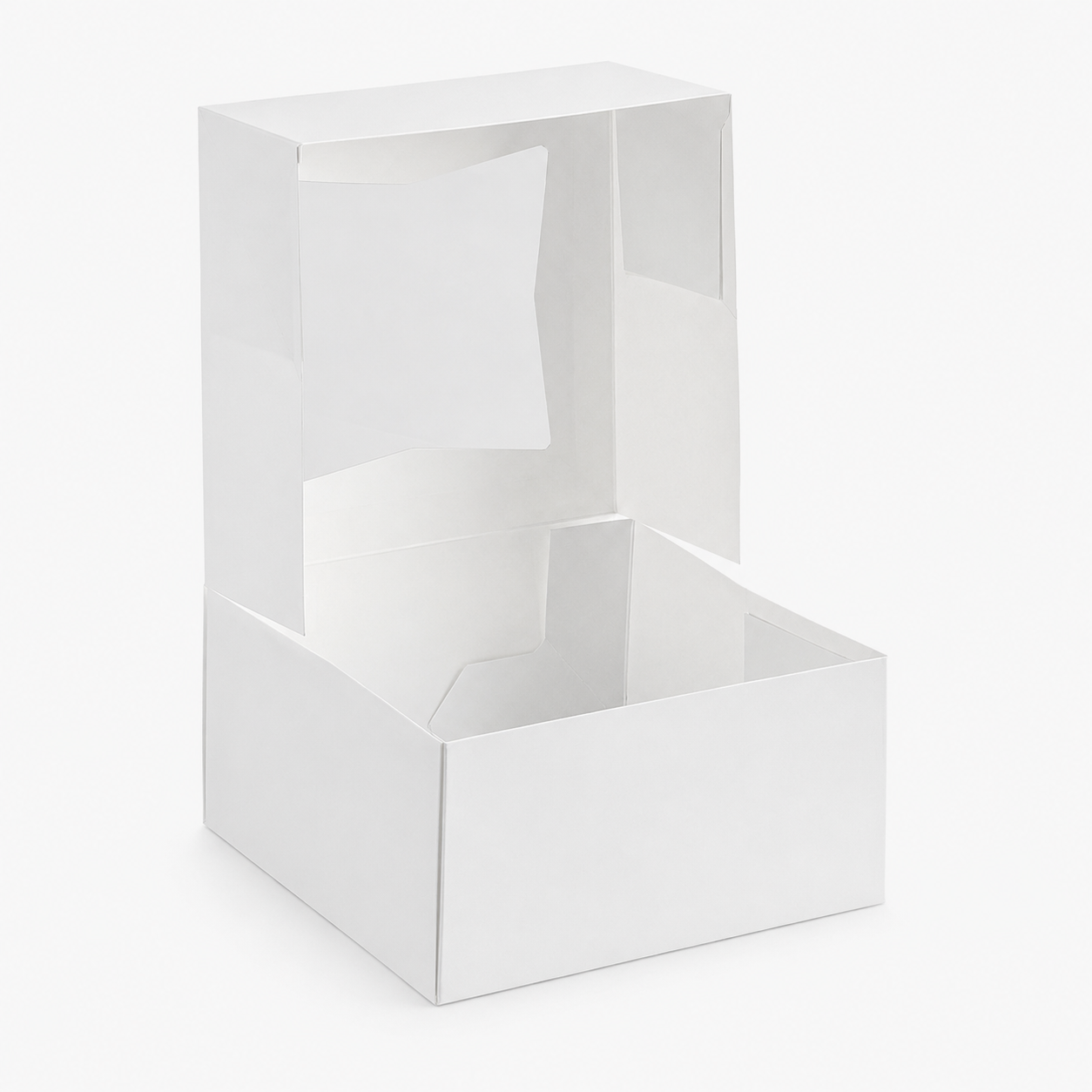 6" x 6" x 3" White Window Pie / Bakery Box / Cake Box - 200/Case