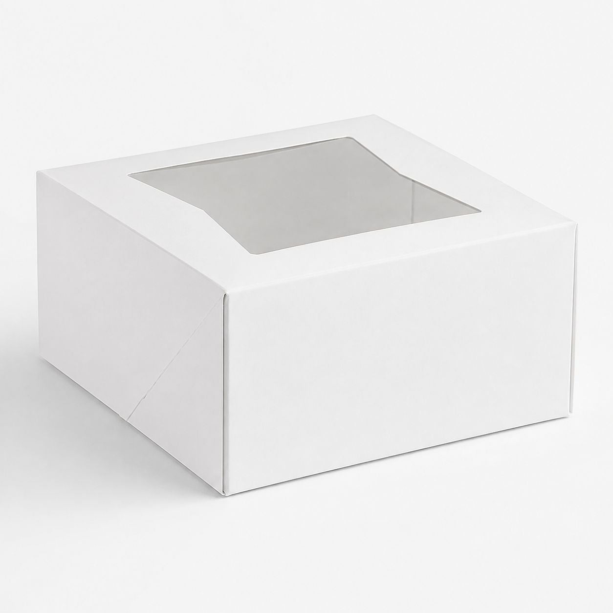 6" x 6" x 3" White Window Pie / Bakery Box / Cake Box - 200/Case