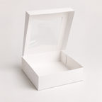 8" x 8" x 2 1/2" White Window Pie / Bakery Box / Cake Box - 200/Case