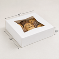 10" x 10" x 2 1/2" White Window Pie / Bakery Box / Cake Box - 200/Case