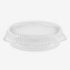 10" Clear Hinged Pie Clamshell Container Shallow - 100/Case