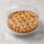 10" Clear Hinged Pie Clamshell Container Deep - 200/Case