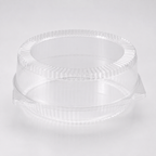 10" Clear Hinged Pie Clamshell Container Deep - 200/Case