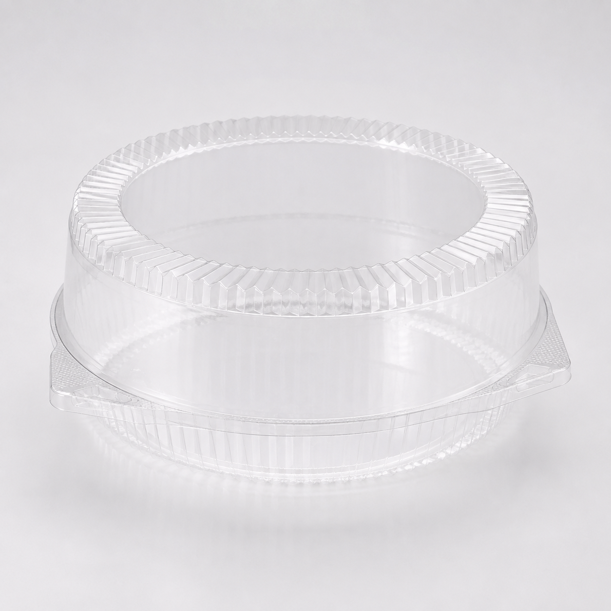 10" Clear Hinged Pie Clamshell Container Deep - 200/Case