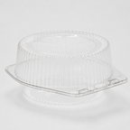 6" Clear Hinged Clamshell Pie Container Deep - 350/Case