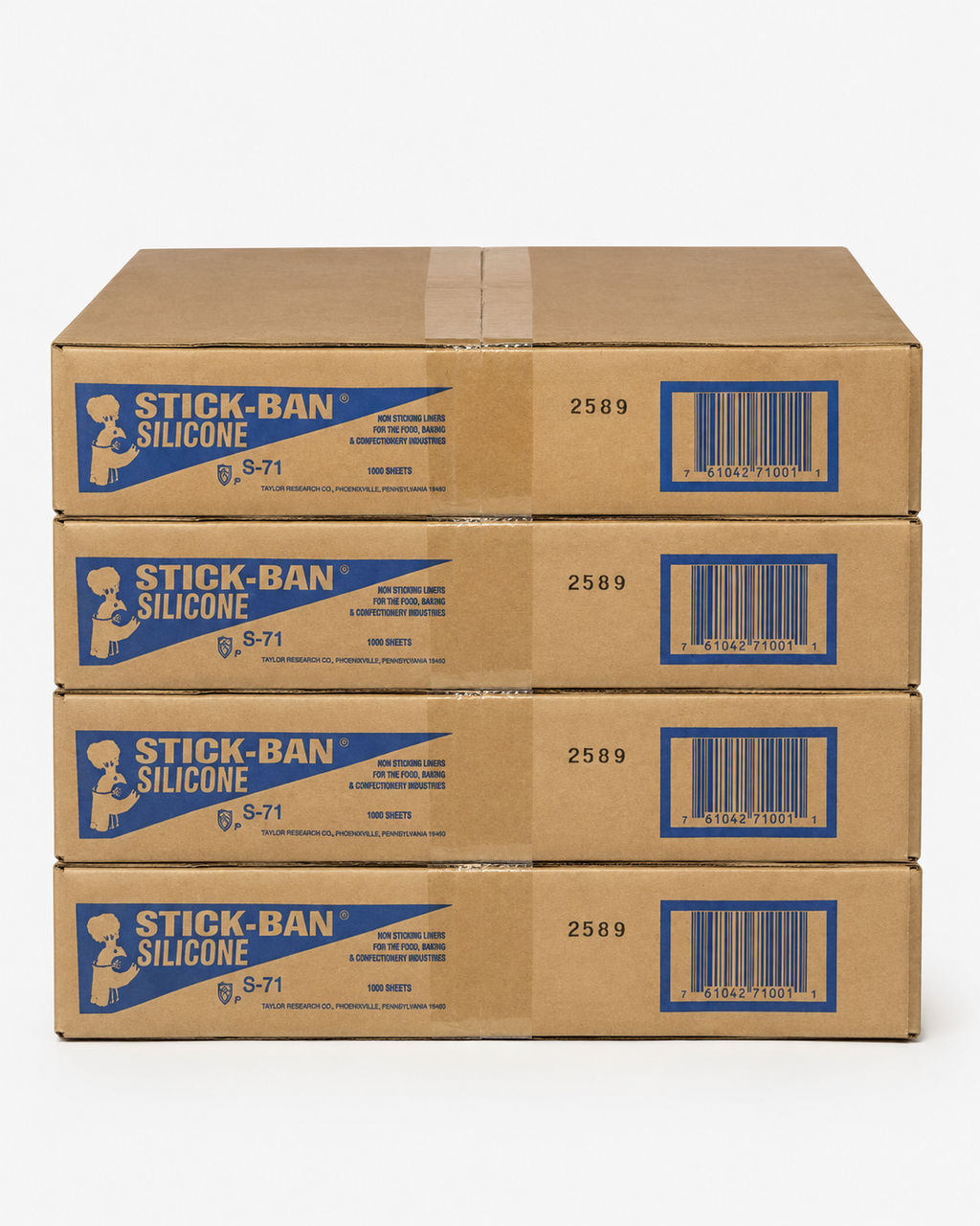 16.5" x 24.5" Stick-Ban S-71 PAN LINER SILICON - 1,000/Case