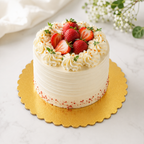 6" Gold Laminated Corrugated Cake Circle - 100/Case