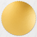 12" Gold Laminated Corrugated Cake Circle - 100/Case