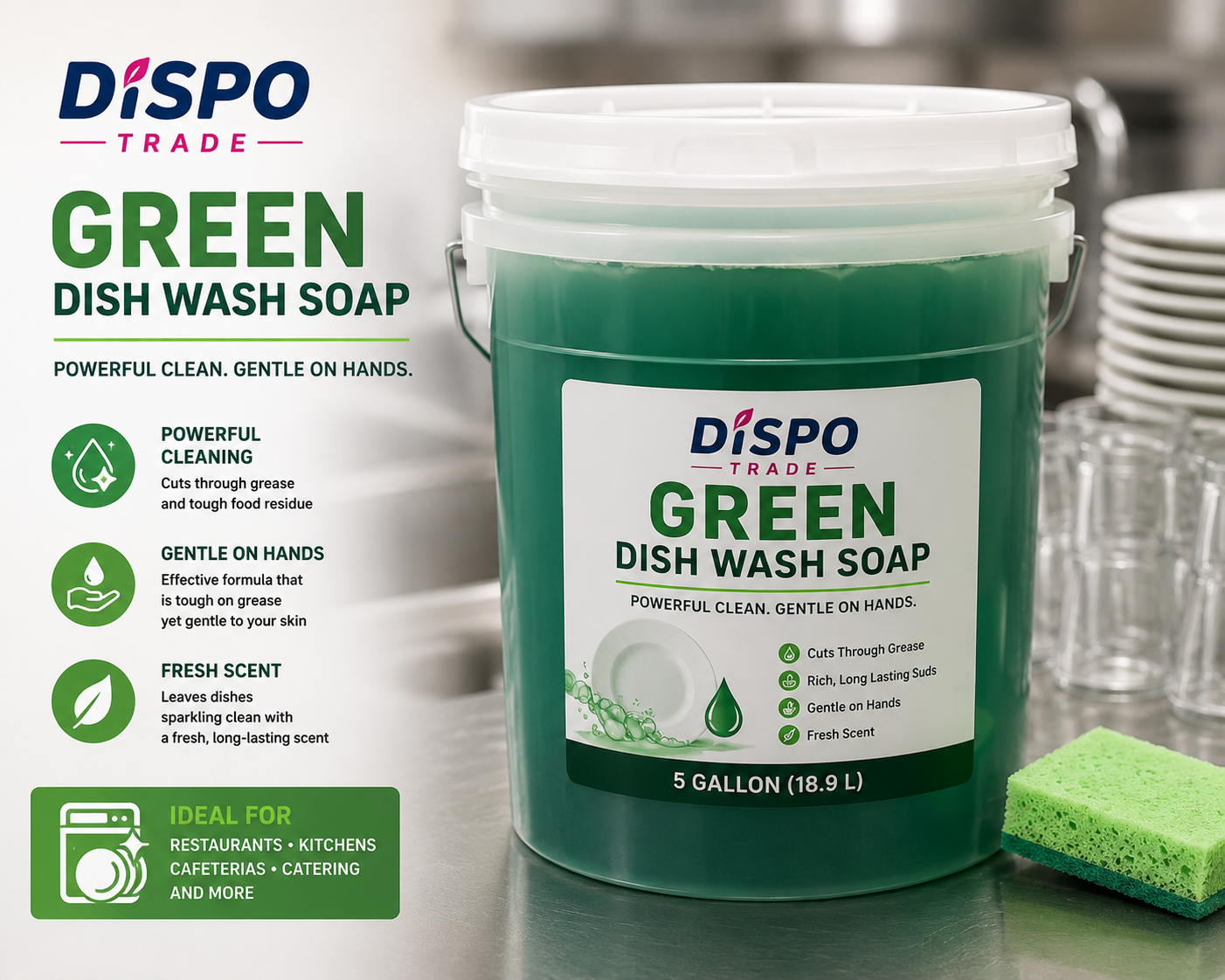 Dish Washing Machine Detergent - 5 gallon / 640 oz. product image for NYC and Long Island restaurant supplies