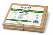 Imported 10 lb Natural Kraft Paper Bag - 2x500/Bundle