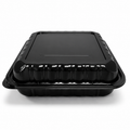 8x8 Hinged Container (1 Compartment) Shine Black - 150/Case product image for NYC and Long Island restaurant supplies